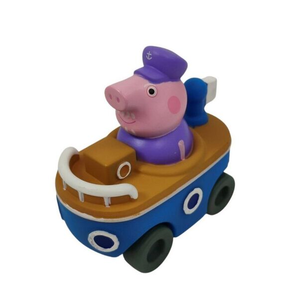 Peppa Pig Adventures Grandpa Pig in Boat Vehicle Toy - Picture 1 of 8